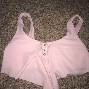 Baby pink bathing suit top